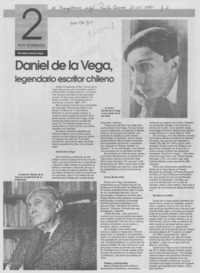 Daniel de la Vega, legendario escritor chileno