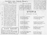 Epistolario entre Gabriela Mistral y Alfonso Reyes  [artículo] Wellington Rojas Valdebenito.