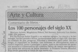 Los 100 personajes del siglo XX  [artículo] Mario Tomás Schilling F.
