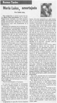 María Luisa, amortajada