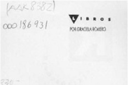 Libros  [artículo] Graciela Romero.