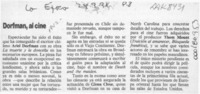 Dorfman, al cine  [artículo].