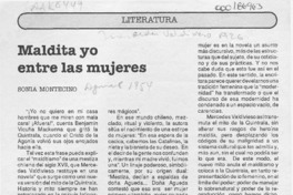 Maldita yo entre las mujeres  [artículo] Sonia Montecino.