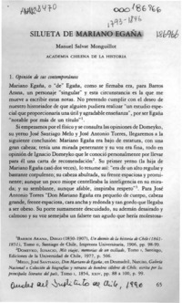 Silueta de Mariano Egaña