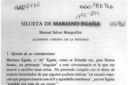 Silueta de Mariano Egaña