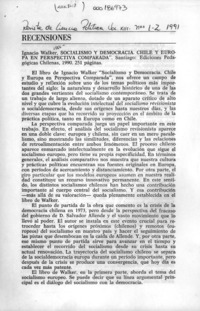 Recensiones  [artículo] Oscar Godoy Arcaya.