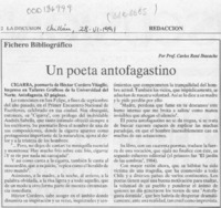 Un poeta antofagastino  [artículo] Carlos René Ibacache.