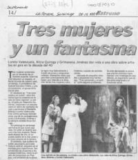 Tres mujeres y un fantasma  [artículo].
