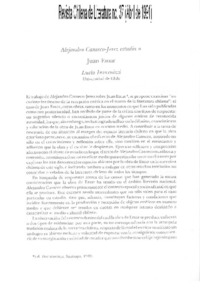 Alejandro Canseco-Jerez estudia a Juan Emar