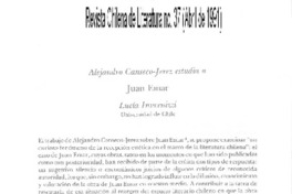 Alejandro Canseco-Jerez estudia a Juan Emar