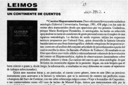 Un continente de cuentos  [artículo] A. R.