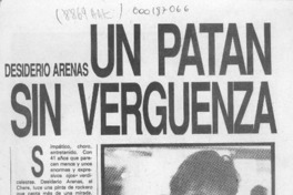 Desiderio Arenas un patán sin vergüenza  [artículo] Marietta Santi.