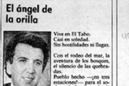 El ángel de la orilla  [artículo] Enrique Ramírez Capello.