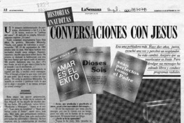 Conversaciones con Jesús  [artículo] Juan Guillermo Prado O.