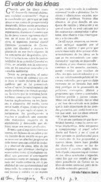 El valor de las ideas