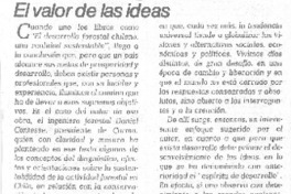 El valor de las ideas