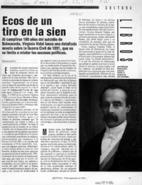 Ecos de un tiro en la sien  [artículo] Deborah Con.