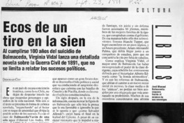 Ecos de un tiro en la sien  [artículo] Deborah Con.