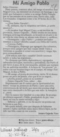 Pablo -- así lo conocí!