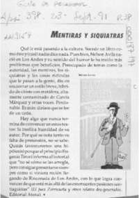 Mentiras y siquiatras  [artículo].