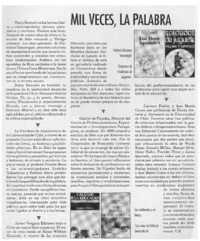 Mil veces, la palabra