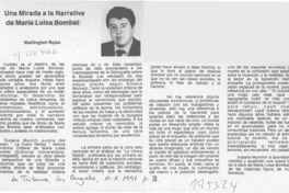 Una mirada a la narrativa de María Luisa Bombal  [artículo] Wellington Rojas Valdebenito.