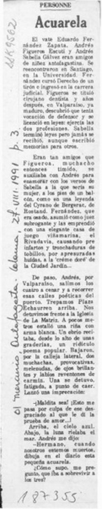 Acuarela  [artículo] Personne.