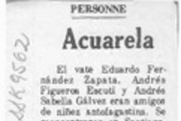 Acuarela  [artículo] Personne.