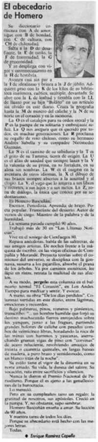 El abecedario de Homero