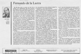 Fernando de la Lastra