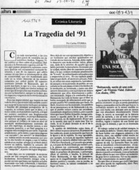La tragedia del '91  [artículo] Carlos Iturra.