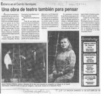 Una Obra de teatro también para pensar  [artículo].
