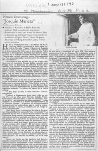 "Joaquín Murieta"  [artículo] Fernando Debesa.
