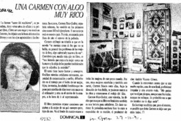 Una Carmen con algo muy Rico  [artículo].