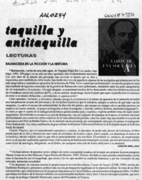 Balmaceda en la ficción y la historia  [artículo] Carlos Orellana.
