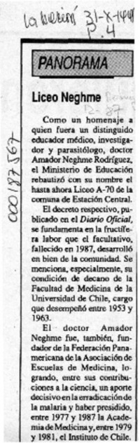 Liceo Neghme  [artículo].