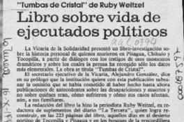 Libro sobre vida de ejecutados políticos  [artículo] Patricia Escalona.