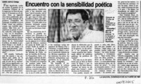 Encuentro con la sensiblidad poética  [artículo] Gabriel Castillo.