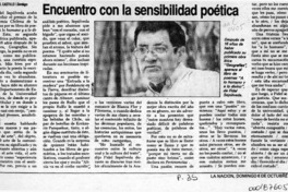 Encuentro con la sensiblidad poética  [artículo] Gabriel Castillo.