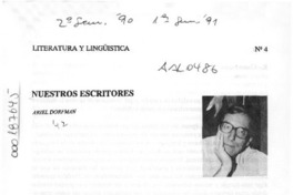Nuestros escritores  [artículo].