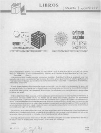 Libros  [artículo] J. M. W.