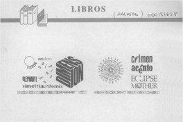 Libros  [artículo] J. M. W.