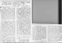 Carmen Avila González, premio "Unión de Escritores Americanos - 1991"  [artículo] Darío de la Fuente D.