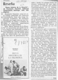 Reseña  [artículo] E. U.