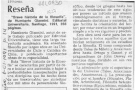 Reseña  [artículo] E. U.