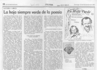 La hoja siempre verde de la poesía  [artículo] Filebo.