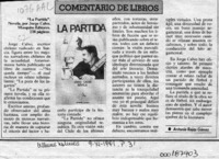 La partida  [artículo] Antonio Rojas Gómez.