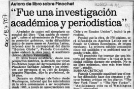"Fue una investigación académica y periodística"  [artículo] Irene Strodthoff.