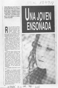 Una joven ensoñada  [artículo] Marietta Santi.