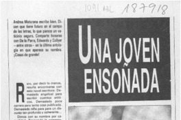 Una joven ensoñada  [artículo] Marietta Santi.